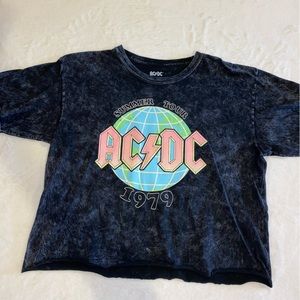 AC/DC cropped tee